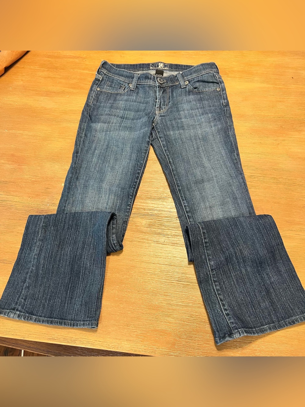 New York & Company Blue Flare Jeans